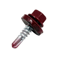 Кровельный саморез КРЕП-КОМП 4,8x19, RAL3005, красное вино, 250 шт. ск48193005кф