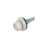 Кровельный саморез КРЕП-КОМП 4,8x19, RAL9003, белый сигнальный, 250 шт. ск48199003кф