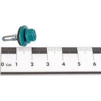 Кровельный саморез КРЕП-КОМП 5,5x19, RAL5021, синяя вода, 250 шт. ск55195021кф