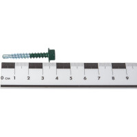 Кровельный саморез КРЕП-КОМП 4,8x35, RAL6005, тёмно-зелёный, 250 шт. ск356005кф