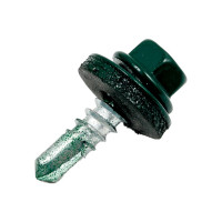 Кровельный саморез КРЕП-КОМП 5,5x19, RAL6005, тёмно-зелёный, 250 шт. ск55196005кф