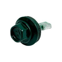 Кровельный саморез КРЕП-КОМП 5,5x19, RAL6005, тёмно-зелёный, 250 шт. ск55196005кф