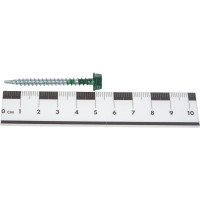 Кровельный саморез КРЕП-КОМП 4,8x51, RAL6005, тёмно-зелёный, 100 шт. ск516005кф