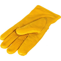 Утепленные кожаные перчатки из лицевой кожи S. GLOVES SOBAT размер 10 31999-10