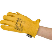 Утепленные кожаные перчатки из лицевой кожи S. GLOVES NEMAN размер 11 31998-11