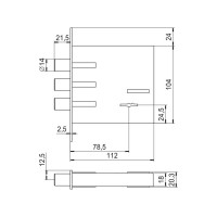 Врезной замок Эльбор Кремень 1.04.02.3