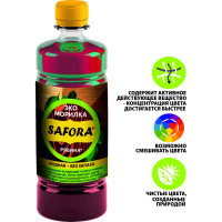 Морилка для дерева SAFORA водная, рябина, 500 мл 006