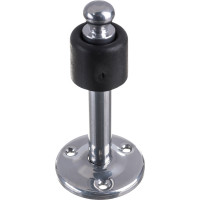 Дверной стопор с фиксатором Домарт 90 мм, хром 170247