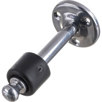 Дверной стопор с фиксатором Домарт 90 мм, хром 170247