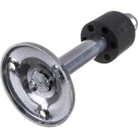 Дверной стопор с фиксатором Домарт 90 мм, хром 170247