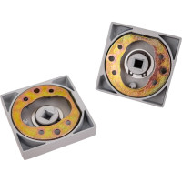 Завертка к ручкам Ренц квадратная, серый (RAL 7047) INBK 03 Grey