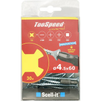 Шурупы ЕВРОПАРТНЕР TooSpeed 4,5x60 30 шт., Бита TS2 SC44 2530 1