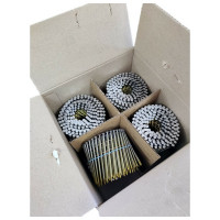 Барабанные гвозди Finka 3.1x90 BK Ring ершеные, 1600 шт. FN3190BKR