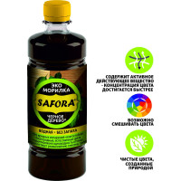 Морилка для дерева SAFORA водная, черное дерево, 500 мл 008