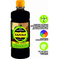 Морилка для дерева SAFORA водная, шоколад, 500 мл 035