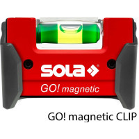 Компактный уровень SOLA GO магнитный, с клипсой 01621201