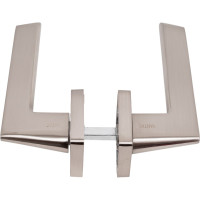 Дверная алюминиевая ручка Вантаж матовый никель/зеркальный V51D AL