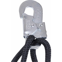 Огнеупорный удерживающий канатный двойной строп Alpsafe, регулируемый KNT05F