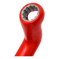 Диэлектрический накидной ключ IZELTAS 1000V изогнутый 11мм, длина 180 мм, 435030011