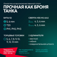 Аккумуляторная дрель-шуруповерт Rokodil Twist 2 Pro, 18В, 48Нм, 2Ач, 1045101
