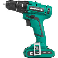 Аккумуляторная дрель-шуруповерт Rokodil Twist 2 Pro, 18В, 48Нм, 2Ач, 1045101