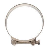 Усиленный хомут TITAN LOCK 104-112 мм, нержав. сталь AISI 304, лента+болт TL104-112RCSS