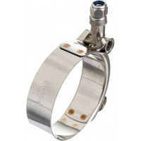 Усиленный хомут TITAN LOCK 48-56 мм, нержав. сталь AISI 304, лента+болт TL48-56RCSS