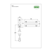 Хромированная цепь для двери Amig 1 CR DISPL