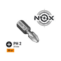 Бита торсионная STRONG (25 шт; PH2х25 мм; бокс; C6.3) NOX 336225