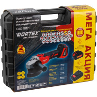 Угловая аккумуляторная шлифмашина WORTEX CAG 1812 E ALL1 1BCAG001A29