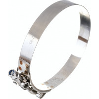 Усиленный хомут TITAN LOCK 114-122 мм, нержав. сталь AISI 304, лента+болт TL114-122RCSS