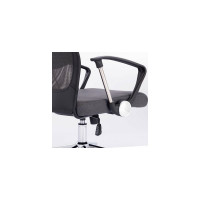 Офисное кресло BRABIX Flight R EX-541, хром, ткань TW, сетка, черное/серое 532518