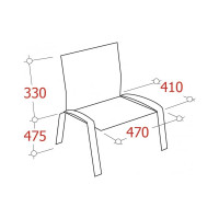 Стул Easy Chair Rio кожзам черный 1397325