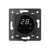 Сенсорный терморегулятор пола LIVOLO с внешним датчиком, черный (механизм) VL-FCQ1-2BPS72