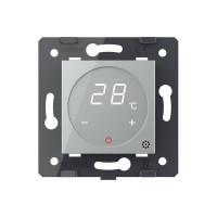 Сенсорный терморегулятор пола LIVOLO с внешним датчиком, серый (механизм) VL-FCQ1-2IPS72