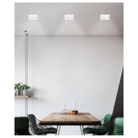 Встраиваемый потолочный светильник RITTER Artin 94x94x25мм, монтажное отверстие 75x75мм GU5.3 алюминий, белый 51423 7