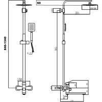 Душевая стойка Fmark FS8145-35