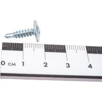 Саморез КВАДРА пресс-шайба, со сверлом, 4.2x16 цинк, уп. 100 шт. 420164100812