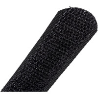 Стяжка-липучка NIKOMAX с жесткой пряжкой, 290x20 мм, черная, 10 шт. NMC-CTV290-20-HB-BK-10