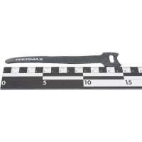 Стяжка-липучка NIKOMAX с мягкой пряжкой, 150x12 мм, черная, 10 шт. NMC-CTV150-12-SB-BK-10