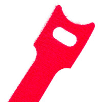 Стяжка-липучка NIKOMAX с мягкой пряжкой, 150x12 мм, красная, 10 шт. NMC-CTV150-12-SB-RD-10