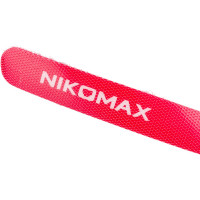 Стяжка-липучка NIKOMAX с мягкой пряжкой, 150x12 мм, красная, 10 шт. NMC-CTV150-12-SB-RD-10