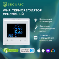 Умный Wi-Fi терморегулятор SECURIC сенсорный SEC-T-101W
