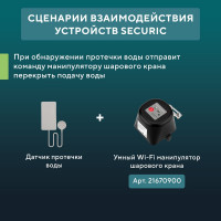 Датчик протечки воды SECURIC Wi-Fi SEC-S-101W