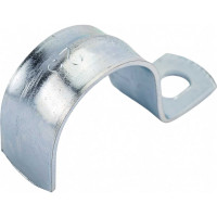 Оцинкованная скоба с одним отверстием Экопласт для трубы D25 мм, 5 шт. 43725-5