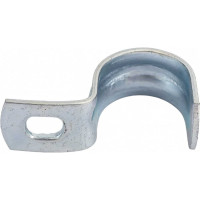 Оцинкованная скоба с одним отверстием Экопласт для трубы D16 мм, 100 шт. 43716