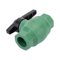 Шаровой кран Banninger полипропиленовый, зеленый, 25 мм 7911070011