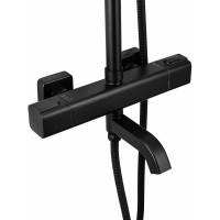 Душевая стойка Gappo с термостатом черная G2491-6
