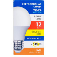 Светодиодная лампа Volpe LED-A60-12W/3000K/E27/FR/SLS UL-00008776