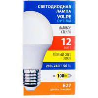 Светодиодная лампа Volpe LED-A60-12W/3000K/E27/FR/SLS UL-00008776